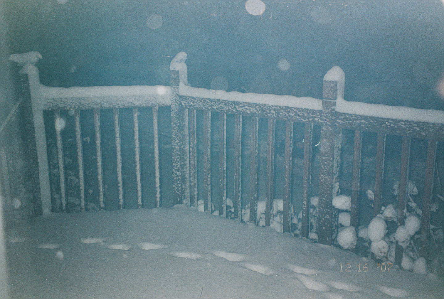 Wintery Back Patio