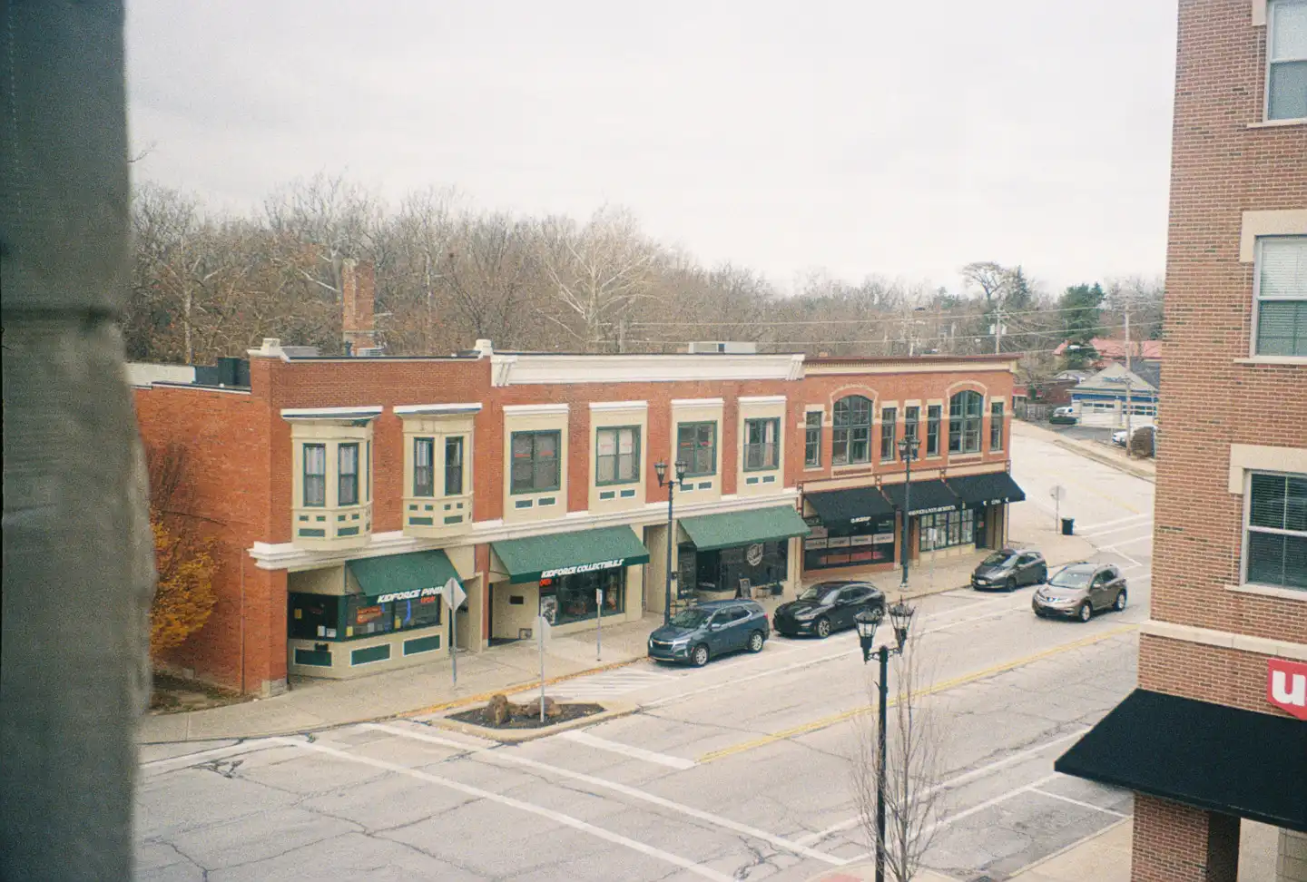 Looking out to Front Street