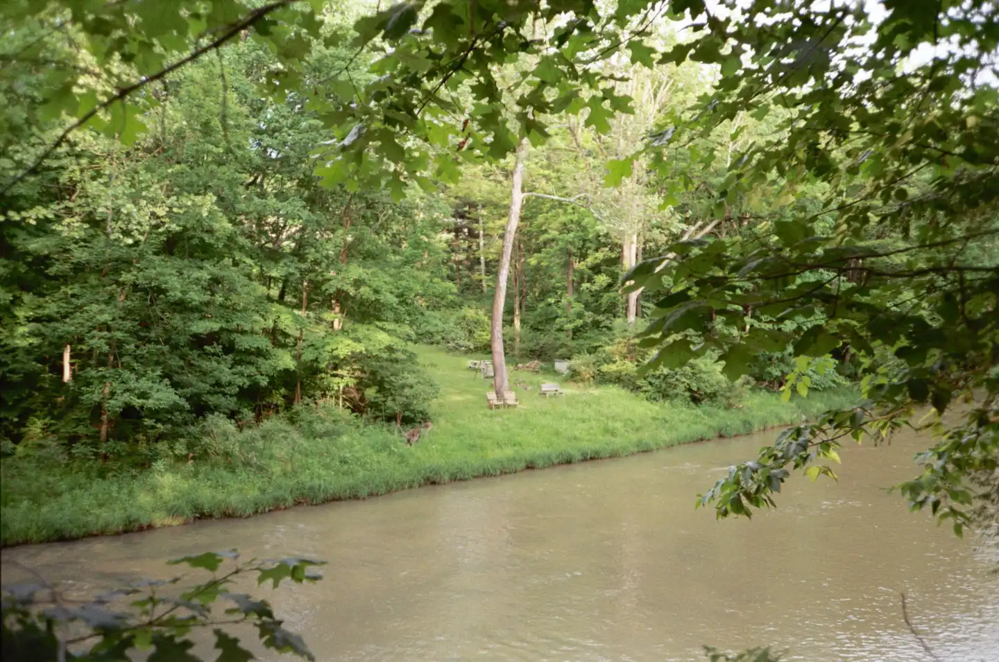 Exploring the River Behind Church