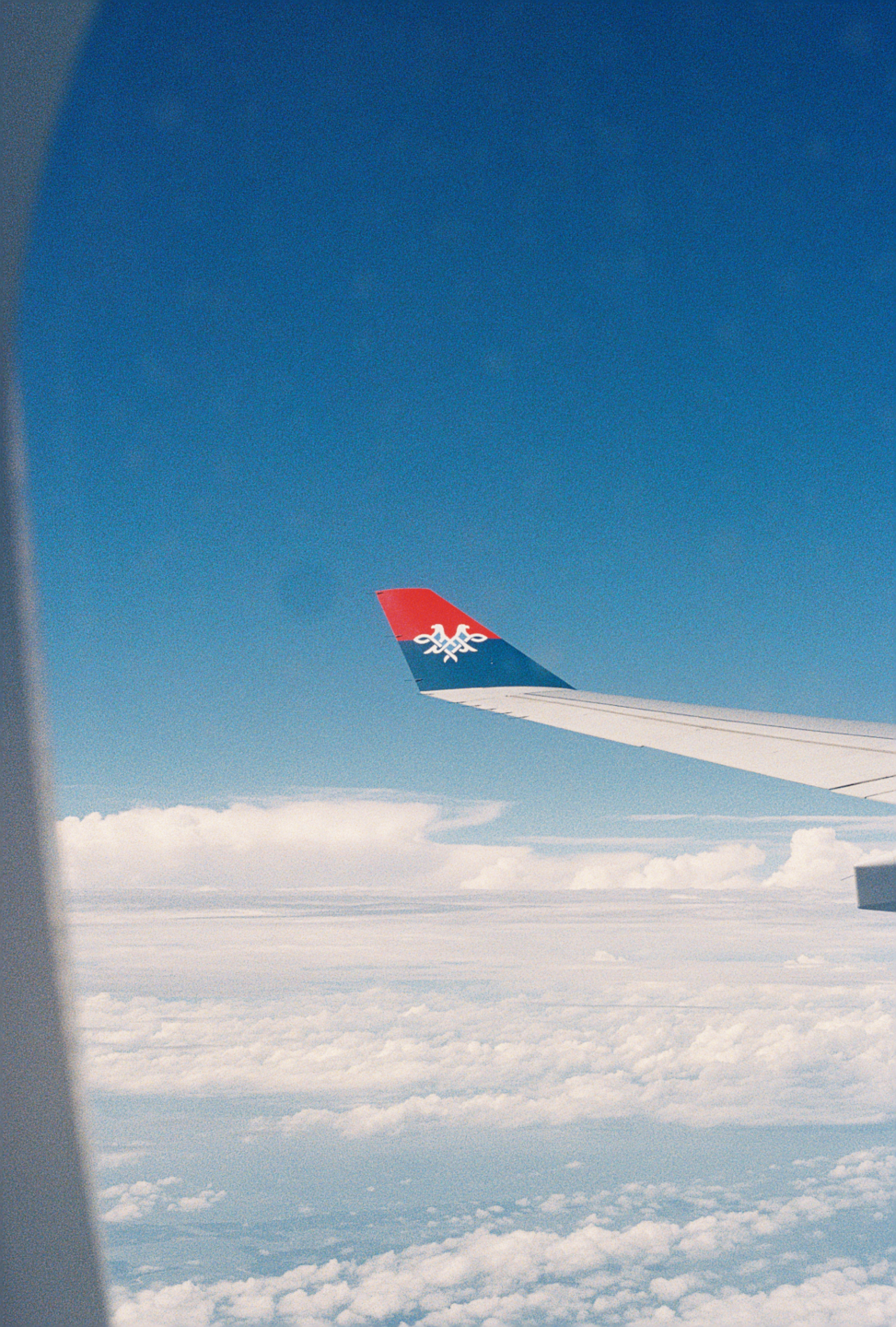 Flying to Serbia