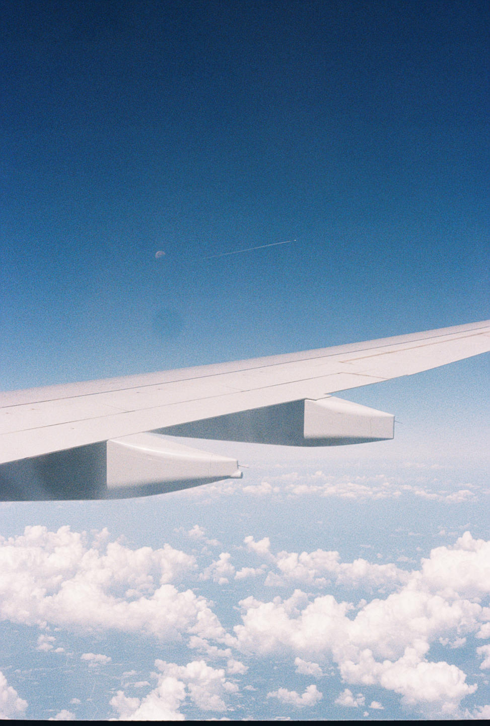 Moon and Plane