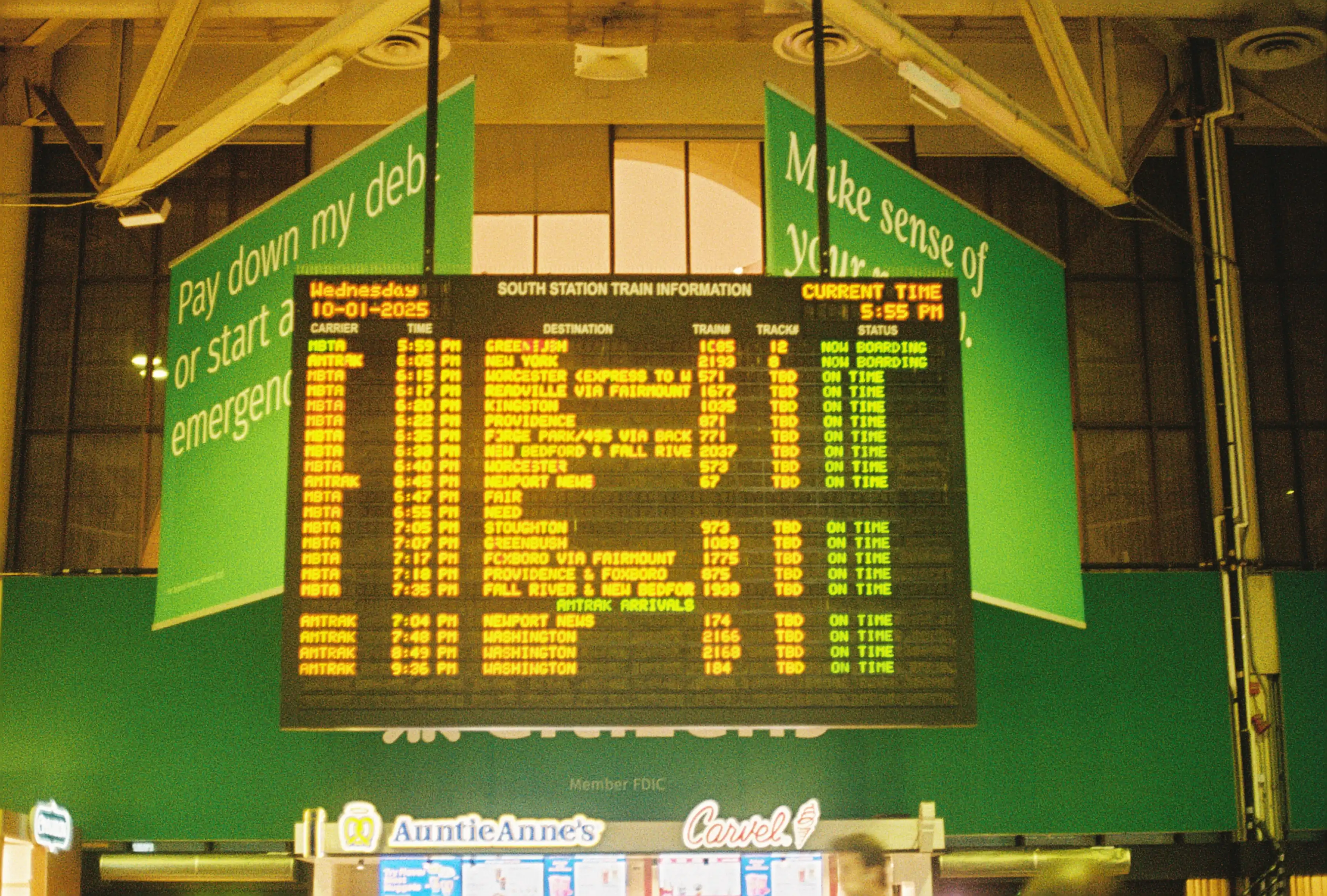 Inside South Station
