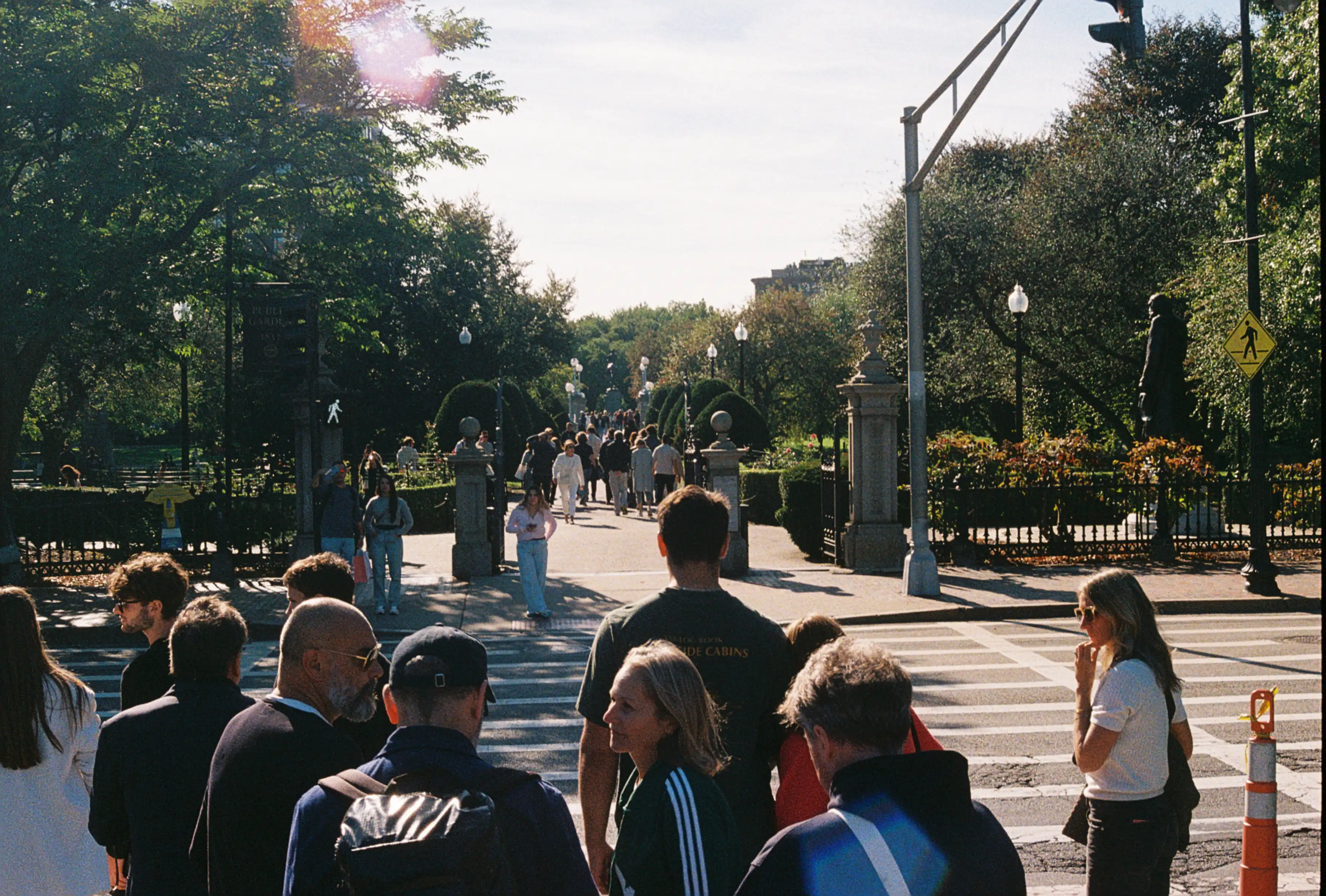 Crossing into the Public Garden