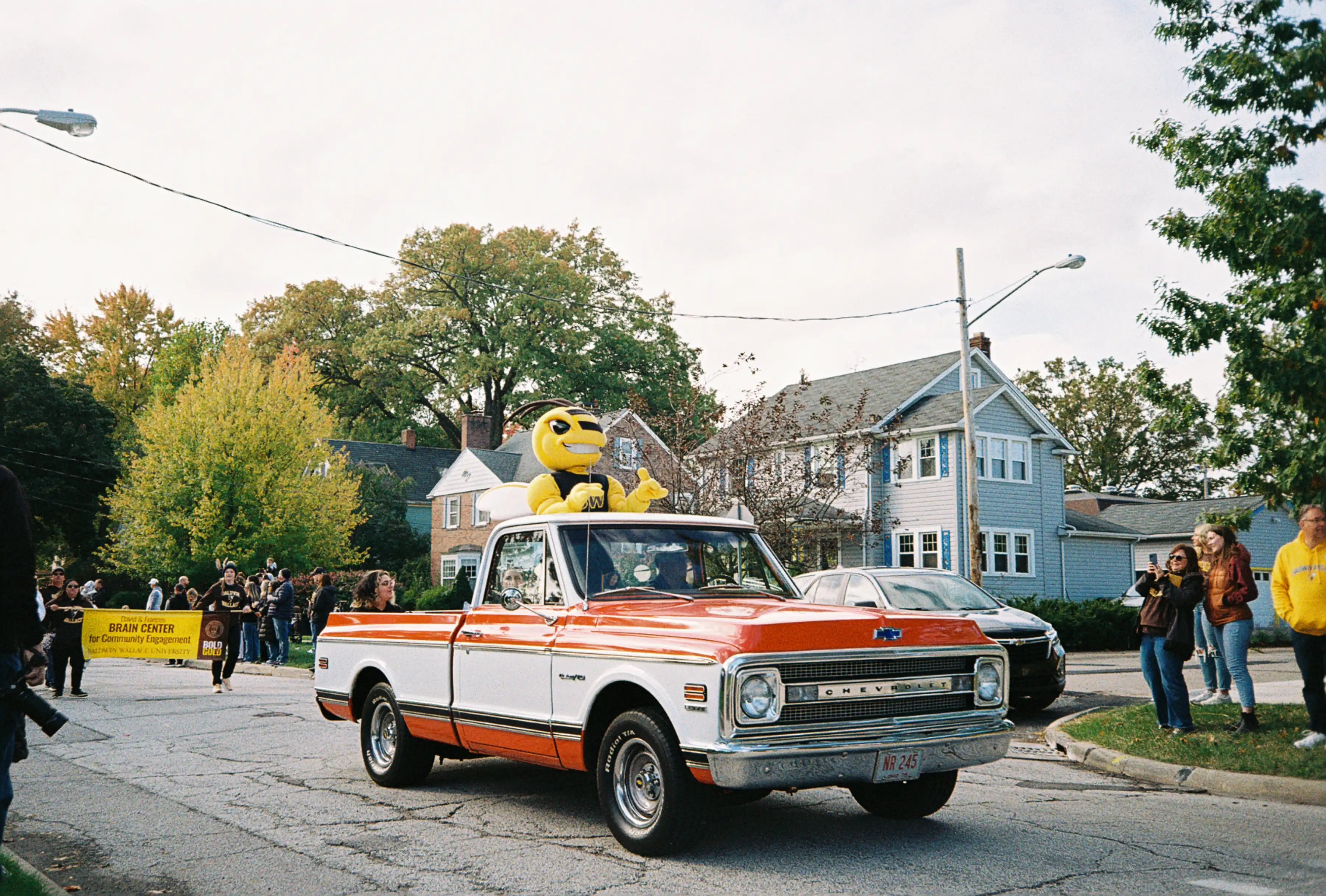 Buzzy in an Old Chevrolet